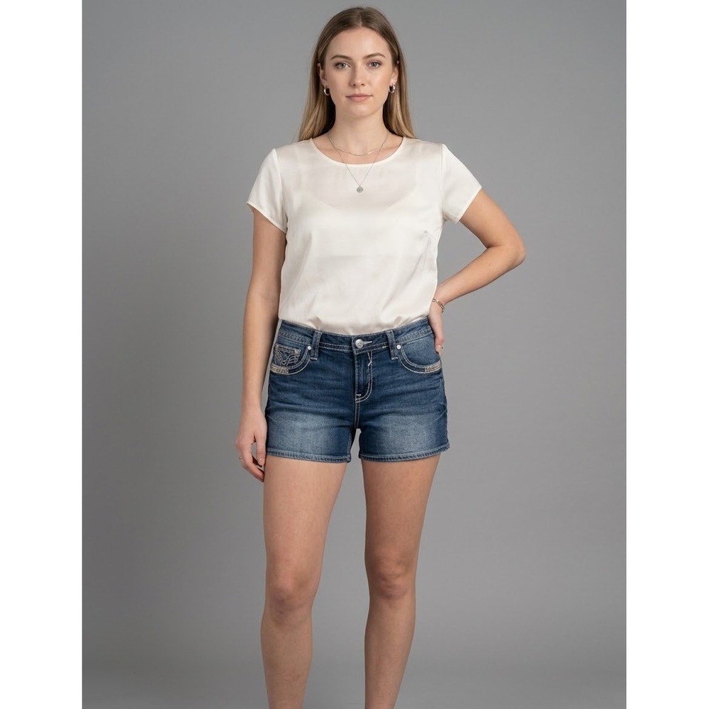 Vigoss Dublin Short Women Size 13/14 Dark Blue Excellent